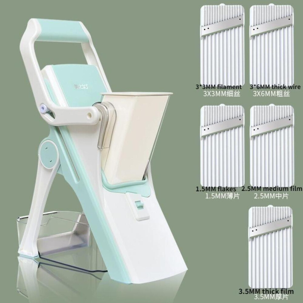 (as the picture) Five-in-one Multi-function Vegetable Cutter Lemon Slicer Kitchen Meat Grater Slicer