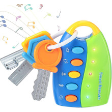 Musical Smart Remote Key Toy Fake Car Toy Keys With Sound And Lights Fun And Educational Key Toys For Travel Play (batteries Not Included)