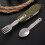 Folding Knife Fork Spoon Tableware Portable Camping Tableware for Daily Use Holiday Parties 2