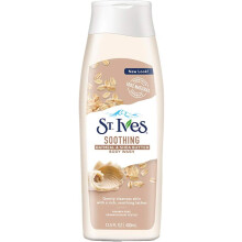 ST. Ives Oatmeal & Shea Butter Soothing Body Wash 400ml | Moisturizing Shower Gel for Soft, Hydrated Skin