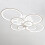 Living And Home (8 Heads) Modern Circular LED Semi Flush Ceiling Light 4