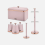 Tower Tower Cavaletto Pink Bread Bin Canisters Towel Pole Mug Kitchen Set 1