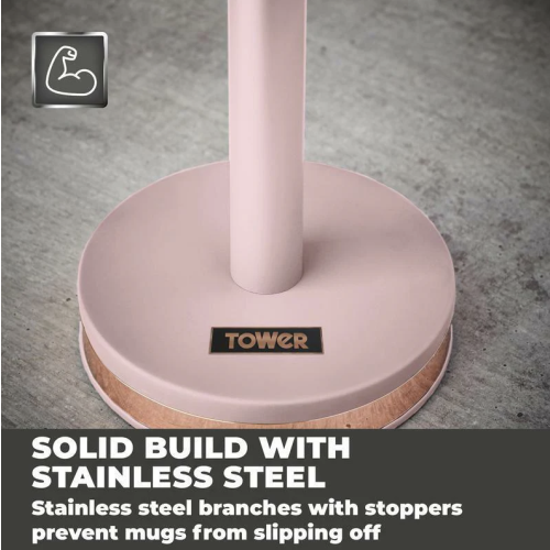 Tower Tower Cavaletto Pink Bread Bin Canisters Towel Pole Mug Kitchen Set 1