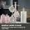 Tower Tower Cavaletto Pink Bread Bin Canisters Towel Pole Mug Kitchen Set 4
