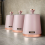 Tower Tower Cavaletto Pink Bread Bin Canisters Towel Pole Mug Kitchen Set 8