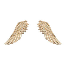 (BQ0329-gold) Tie Clip Wing Brooches 2018 Fashion Clothes Jewelry Personality Cufflinks Clip Women's Shirts Buttoned Pin Male Accessories