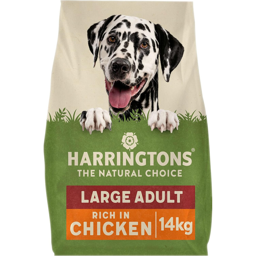 Harringtons Complete Large Breed Dry Adult Dog Food Chicken & Rice 14kg - Made with All Natural Ingredients