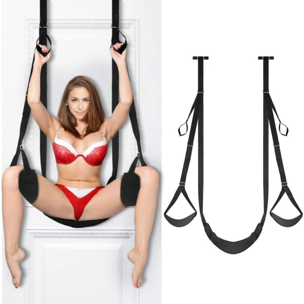 (black, One Size) Couple&apos;s Sex Swing Erotic Bdsm With Cushion Role-play Sex Furniture