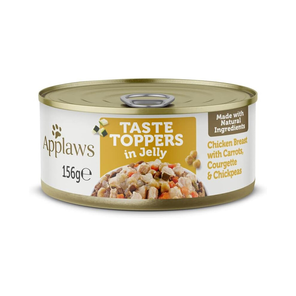 Applaws Natural Wet Dog Food Tins, Grain Free Chicken with Vegetables in Jelly, 156g (Pack of 12)