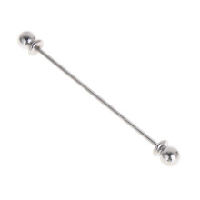 (Silver Plated) Men Shirt Pins Tie Clip Collar Clasp Luxury Business Wedding Brooch Bar Ornament