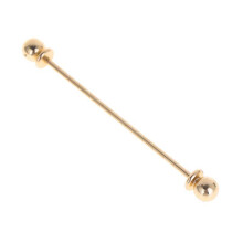 (Gold-color) Men Shirt Pins Tie Clip Collar Clasp Luxury Business Wedding Brooch Bar Ornament