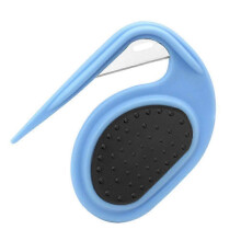 (Blue) Pet Knotting Comb, De Knotting Comb for Dog Pet Grooming Brush Dematting Tools