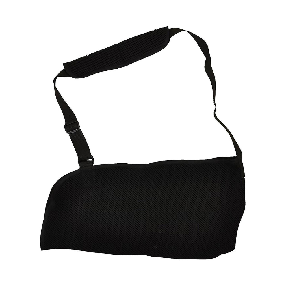 (Black) Arm Sling Shoulder, Arm Sling For Men And Women With Breathable Mesh, Shoulder Strap For Broken Wrist Elbow Arm Dislocated Shoulder