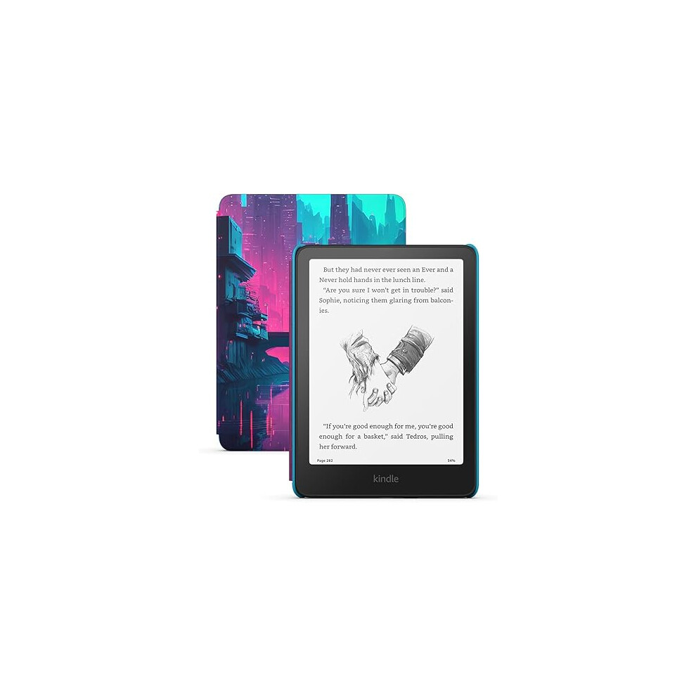 All-new Amazon Kindle Paperwhite Kids (16 GB) larger 7 inches  glare-free display ,Children read more than 45 minutes per day with Kindle ,Cyber City