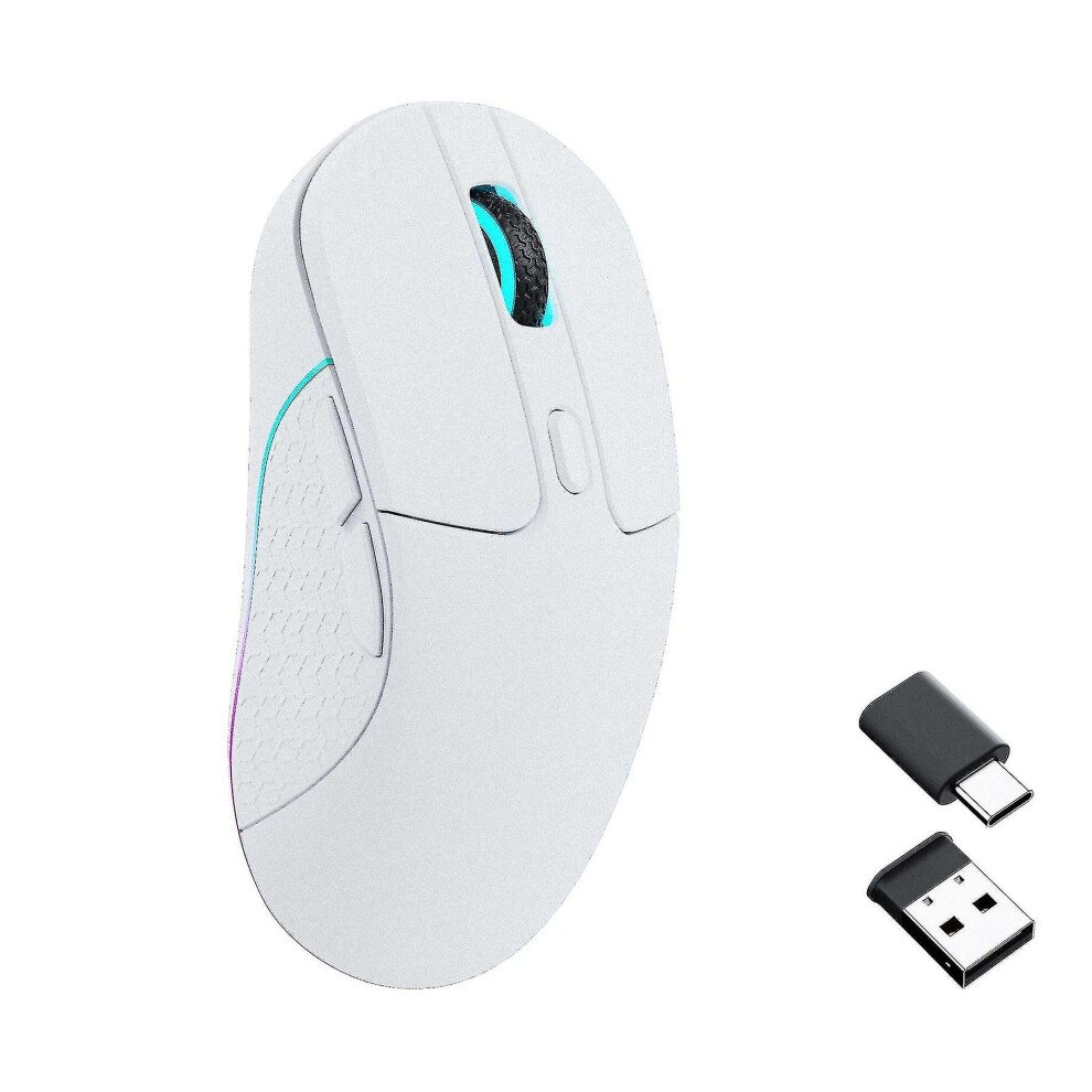 (Wit) Keychron M3 2.4Ghz Bluetooth Wireless Optical Mouse Type-C Wired Mice 8795863541730
