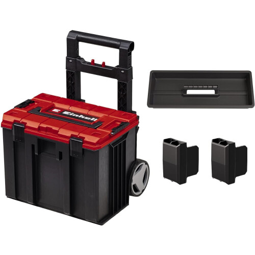 Einhell Einhell E-Case L Tool Storage Case With Wheels And Telescopic Handle - Power Tool Box, Stackable
