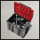 Einhell Einhell E-Case L Tool Storage Case With Wheels And Telescopic Handle - Power Tool Box, Stackable 5