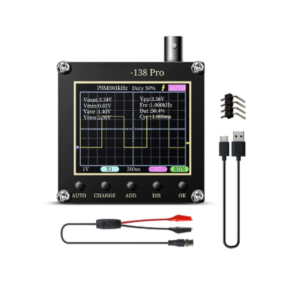 138 Pro Handheld Digital Oscilloscope,200 /S,Khz,Analog Bandwidth, Supports Auto,80 Khz Pwm And Fir 8795863542140