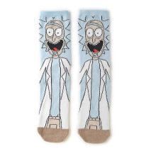 (A) Unisex Men Women Anime Rick And Morty Cotton Socks Funny Cartoon Novelty Casual Socks Christmas Gift