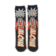 (B) Unisex Men Women Anime Rick And Morty Cotton Socks Funny Cartoon Novelty Casual Socks Christmas Gift