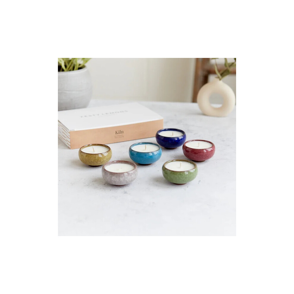 Zesty Lemons London Kiln Range Tealight Set - Cedarwood & Juniper