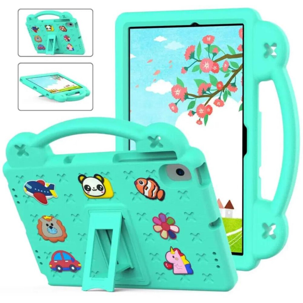 (Mint S5e 10.5 T720 T725) Kids Eva Bear Stand Rubber Case For Samsung Galaxy Tab S9 A9 Plus A8 10.5 Sm-X200 X205 X207 S6 Lite 10.4 P610 P615 A7 Green 7016009853724