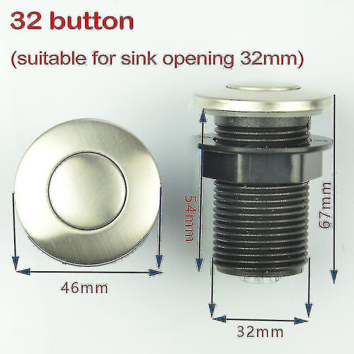 Garbage Disposal Air Switch Sink Top Food Waste Disposer Push Button Replacement 1