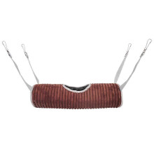 (Dark Brown) Winter Warm Hamster Tunnel Hammock for Small Animals Sugar Glider Tube Swing Bed Nest Sleeping Bed Rat Ferret Toy Cage