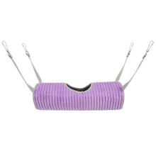 (Purple) Winter Warm Hamster Tunnel Hammock for Small Animals Sugar Glider Tube Swing Bed Nest Sleeping Bed Rat Ferret Toy Cage
