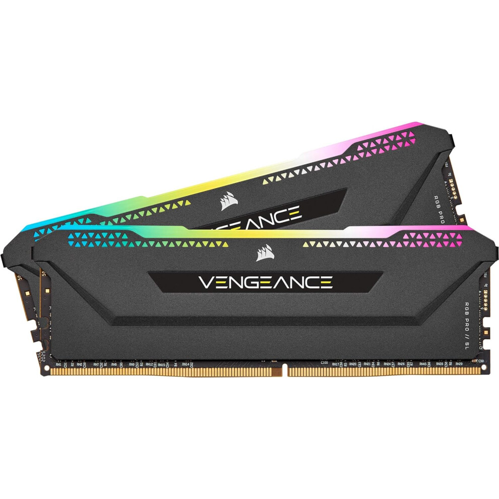 Corsair Vengeance RGB PRO SL 32 GB (2x16 GB) DDR4 3200 MHz C16, Illuminated Desktop Memory Kit