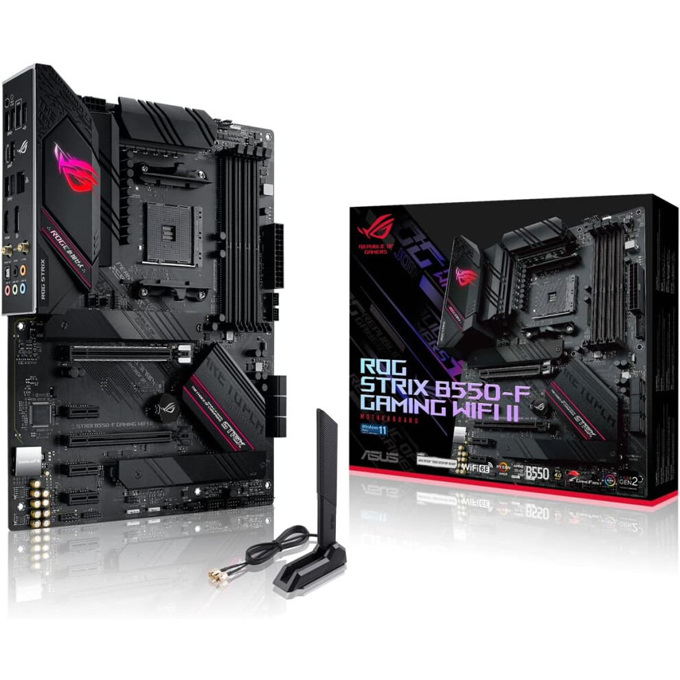 ASUS ROG STRIX B550-F GAMING WIFI II - Motherboard - ATX - Socket AM4 - AMD B550 Chipset - USB-C Gen2, USB 3.2 Gen 1