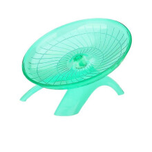 (Mint Green) Hamster running wheel flying saucer running disc silent running wheel sports toy