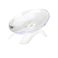 (White) Hamster running wheel flying saucer running disc silent running wheel sports toy