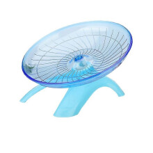 (blue) Hamster running wheel flying saucer running disc silent running wheel sports toy