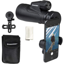 Celestron 72370 Outland X 10x50 Waterproof Monocular with Smartphone Adapter, Bluetooth Remote, Eyepiece Covers and Belt Case - Durable Housing