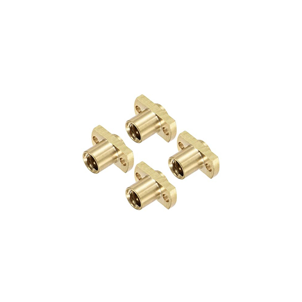 DealMux T8 Lead Screw Trapezoidal Nut 2mm Pitch 8mm Lead for 3D Printer Brass Tone Pack of 4-image-OPC-PFVBM6C-NEW