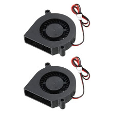 DealMux 6015 DC Brushless Cooling Blower Fan 60x60x15mm 24V 2-Pin Turbine Dual Ball Bearing - Low Noise for 3D Printer (2pcs)