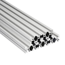 DealMux 5 Pcs V Slot 2040 Aluminum Extrusion European Standard 1220mm 48 Inch Length Anodized Rail White for CNC DIY 3D Printer and Industrial