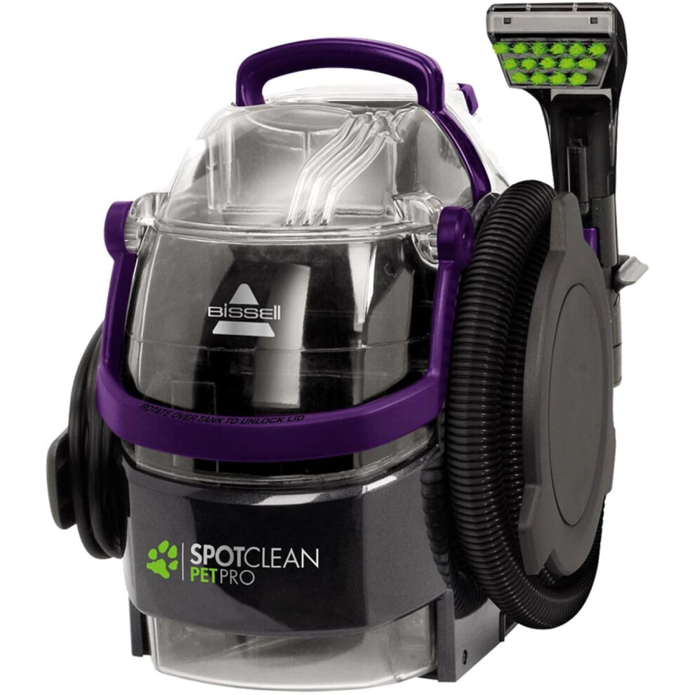 BISSELL SpotClean Pet Pro | 750W Portable Carpet Cleaner | Removes Spills, Stains and Pet Messes | includes Pet Stain Trapper Tool.