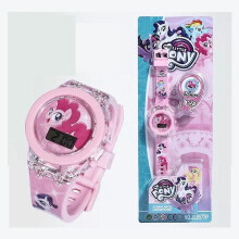 (Polly Pony Watch) Wrist Watch Cartoon Flash Spiderman Frozen Elsa Watches With Adjustable Strap Gifts For Kids