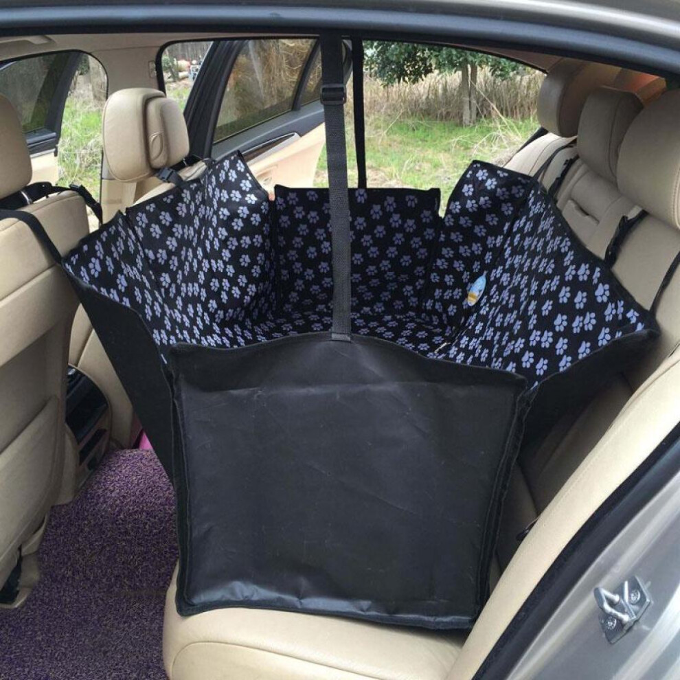 Dog Carriers Waterproof Rear Back Pet Dog Car Seat Cover Mats Hammock Protector With Safety Belt