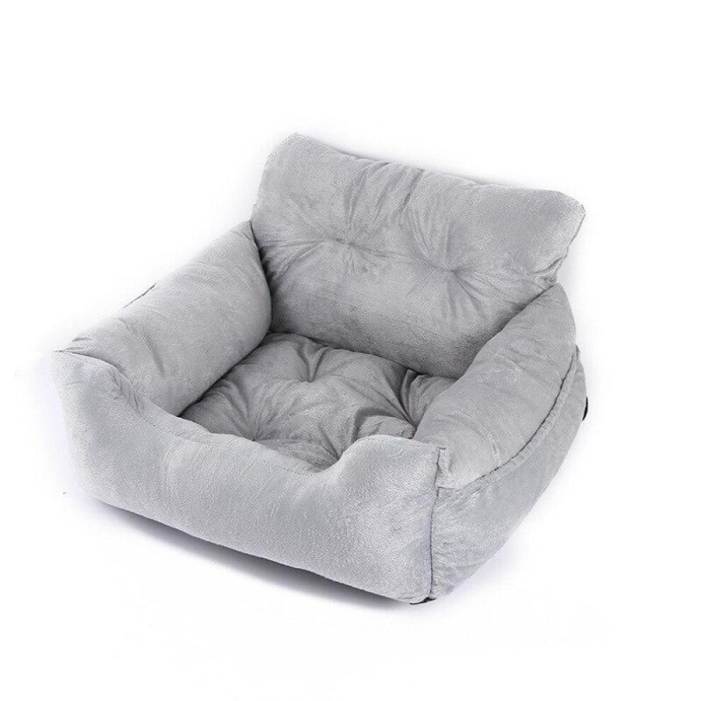 (gray, 55x50x32cm) Dog Car Seat Bed Sofa Travel Dog Car Seats Cover For Small Medium Dogs Front Back Seat Pet Carrier