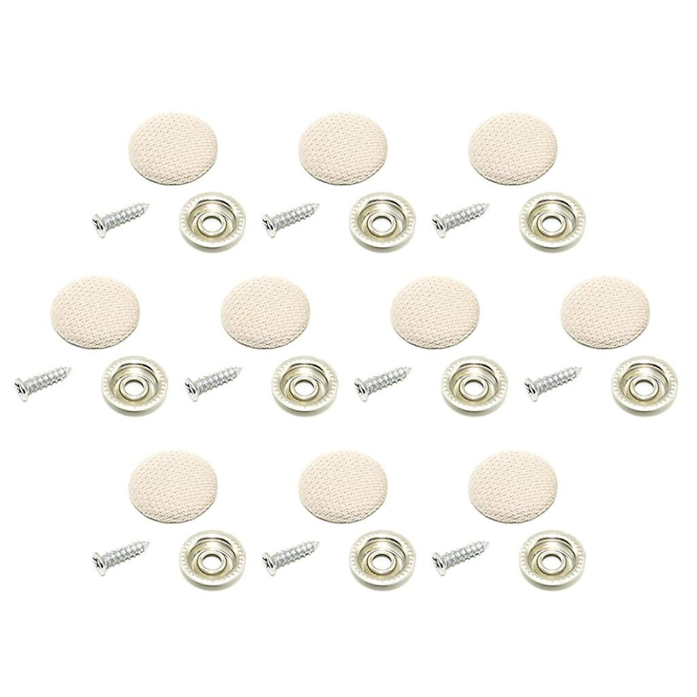 (Grid Rice) Car Ceiling Fixing Screw Cap Roof Snap Rivets Retainer Headliner Button Fastener 8107440885807