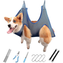 Grooming Hammock For Small Dogs - Size S - Hanging Harness For Clipping Claws - Shower And Bath Accessories(s)
