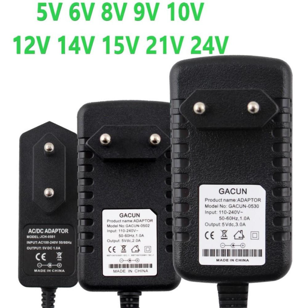 (black, 5V3A us) 5v 6v 9v 12v 15v 24v Power Adapter Supply 1a 2a 3a Ac To Dc 220v To 12v Adapter Charger Switching