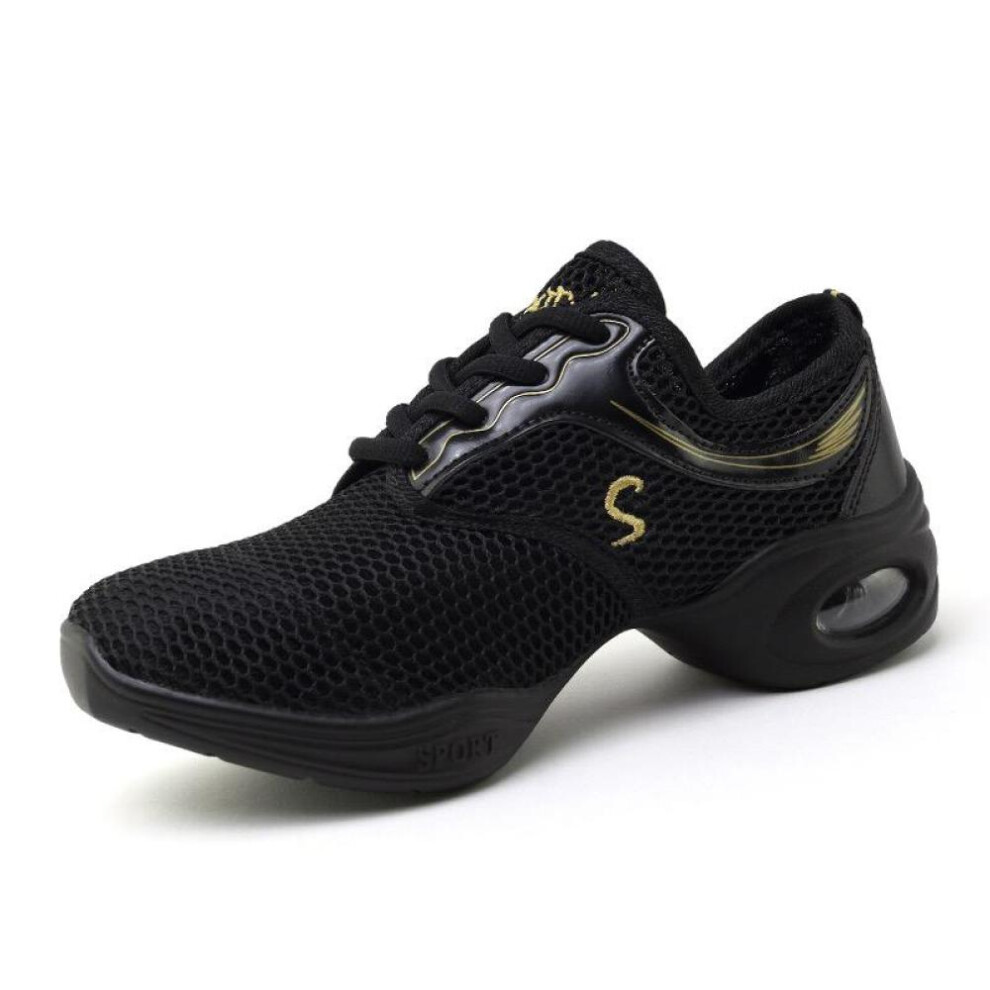 (black, 35) Women&apos;s Shoes Air Cushion Shoes Dancing Shoes Sports Shoes Breathable Mesh  Outdoor Shoes Women Sneakers