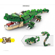 Creator 3in1 Crocodile 31121 Building Toy Featuring Wild Animal Toys (194 Pieces)