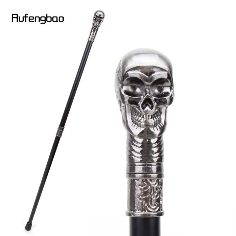 (multicolor) Skull Head Steampunk Walking Cane Fashion Decorative Walking Stick Gentleman Luxury Crosier Knob Walking Stick 93cm