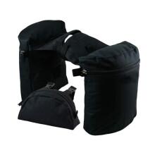 (black) Saddle Bags For Horses Durable Horn Saddle Bag Set Washable Saddle Pouch Practical Pommel Pocket For