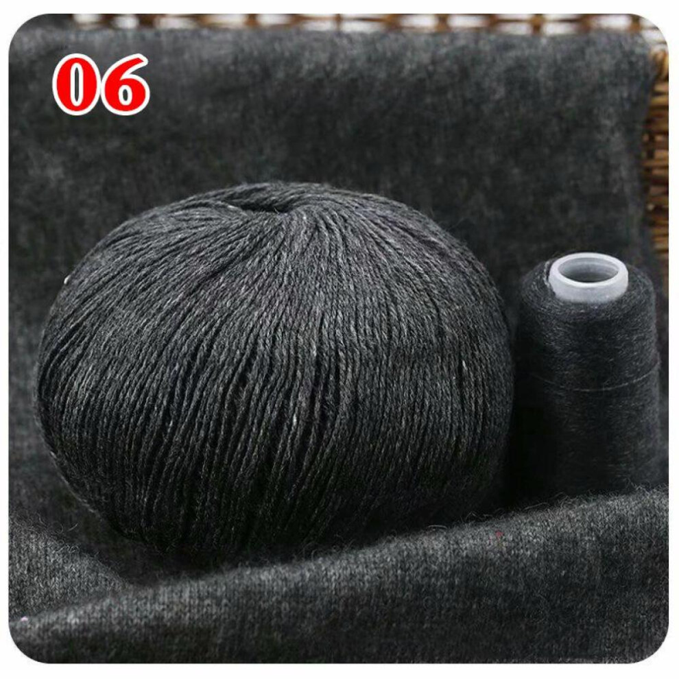 (6) 50+20g/set Wool Cashmere Baby Hand-knitted Cashmere Yarn Knitting Yarn Ball 100% Mongolian Cashmere